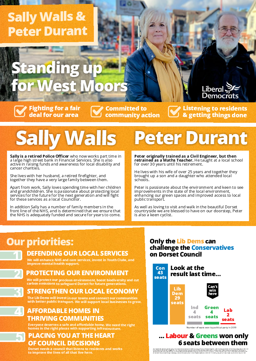 Lib Dem Candidates West Moors 2024